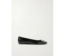 Trompette Bellerine Ballerinas Aus Glanzleder - Schwarz