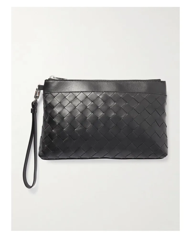 Bottega Veneta Prism Beutel Aus Intrecciato-leder - Schwarz Schwarz