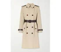 Foxfield Silk And Cotton-blend Trench Coat - Neutrals