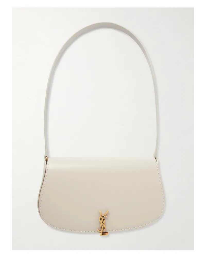 Saint Laurent Voltaire Mini Leather Shoulder Bag - Off-white Off-white
