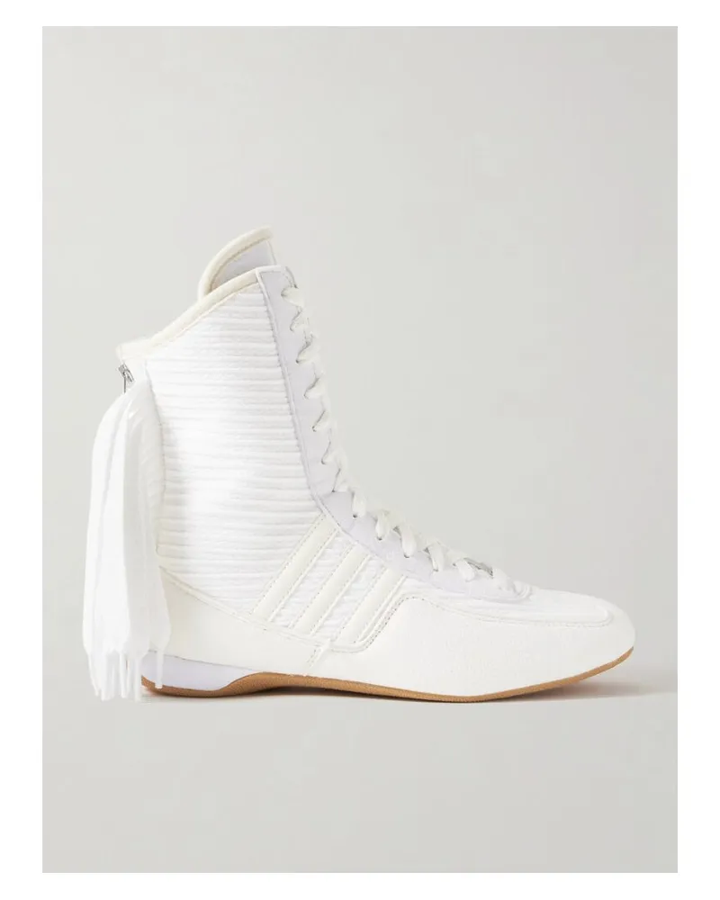 adidas Rasant V3 Sneakers Aus Canvas Mit Besätzen Aus Synthetischem Material Und Fransen - Weiß Weiß