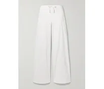 Hose Mit Weitem Bein Aus Popeline Aus Einer Baumwollmischung – Snow - Weiß