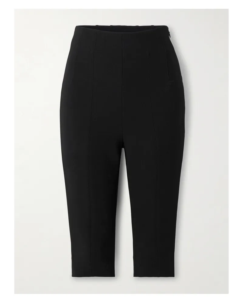 Jacquemus The Capri Caprihose Aus Stretch-crêpe - Schwarz Schwarz