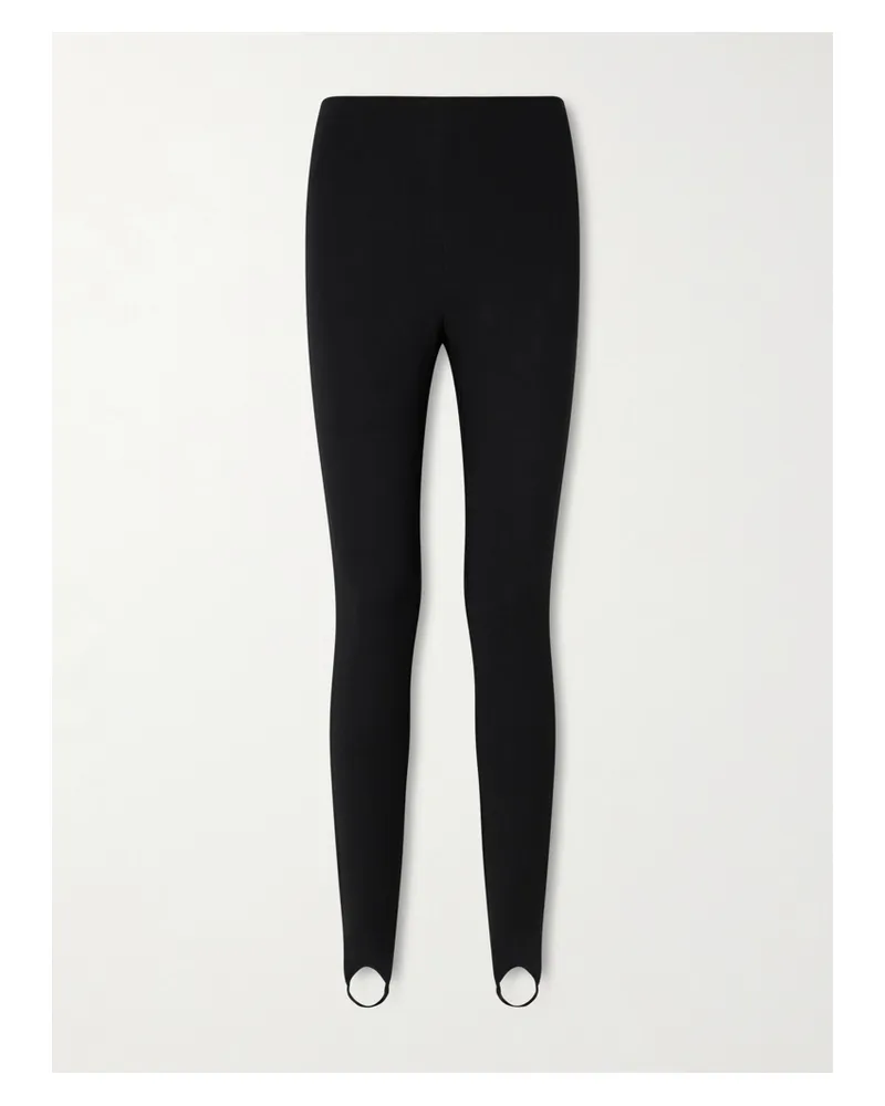 SKIMS Cloud Stirrup Leggings – Obisidian – Leggings Mit Steg - Schwarz Schwarz