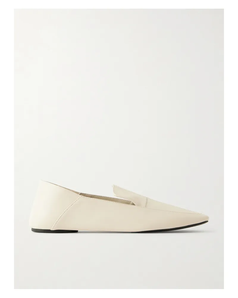 St. Agni Minimal Flat Leather Loafer - Neutrals Neutrals
