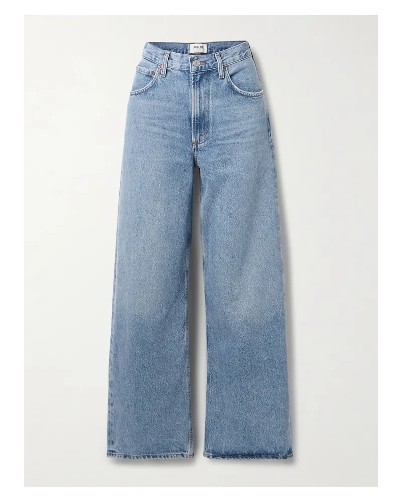 AGOLDE Low Curve Mid-rise Straight-leg Jeans - Blue Blue