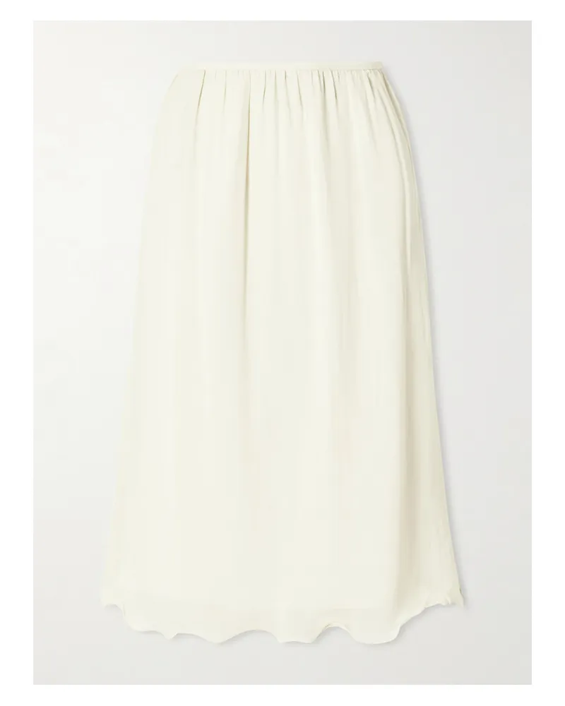 Posse Solene Chiffon Midi Skirt - Yellow Yellow