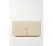 Smartphone-hülle Aus Leder Mit Krokodileffekt - Creme