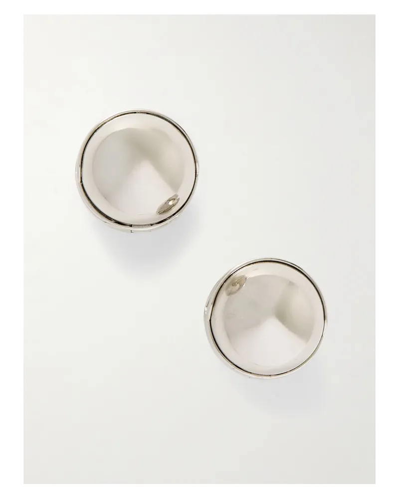 Alaïa Sphere Silberfarbene Ohrringe Silber