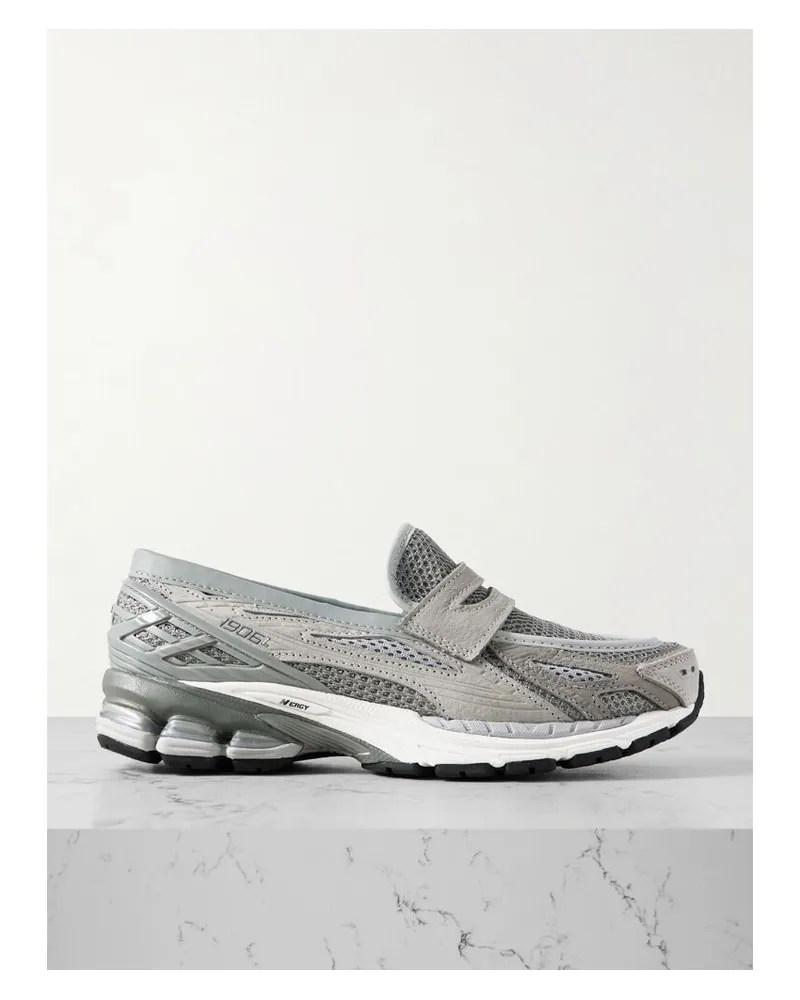 New Balance 1906l Slip-ons Aus Mesh Mit Gummi- Und Lederbesätzen - Grau Grau