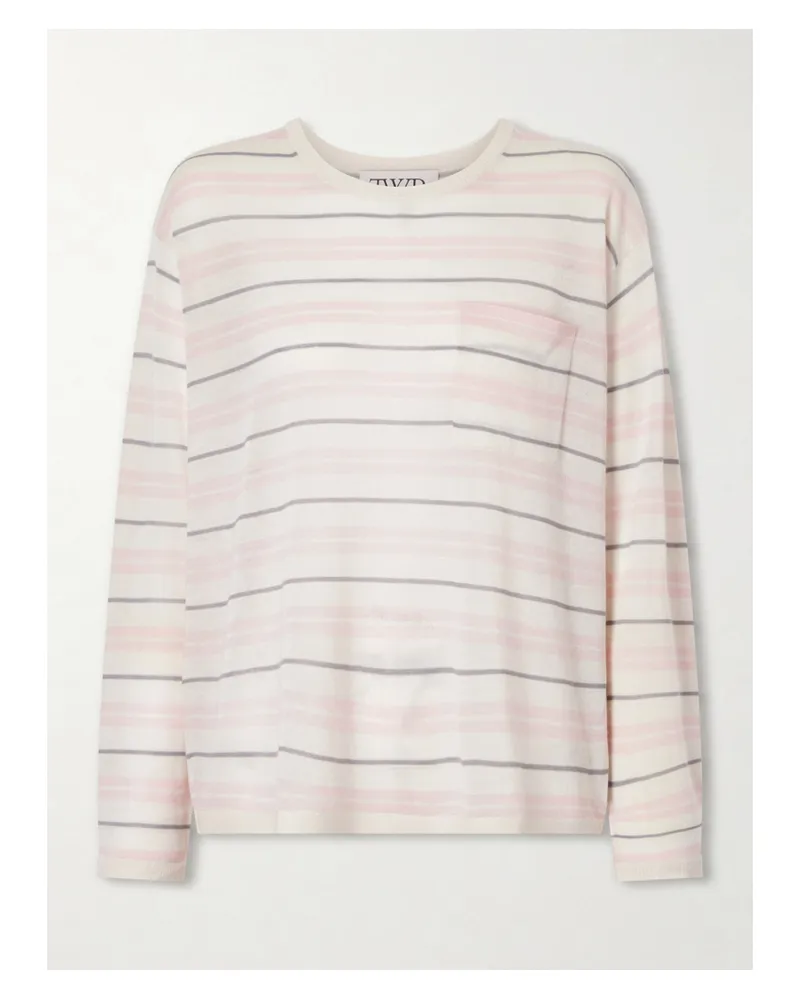 TWP Striped Cashmere Sweater - Neutrals Neutrals
