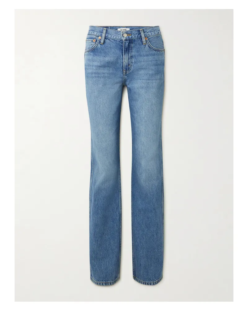 RE/DONE 90s Halbhohe Jeans Mit Geradem Bein - Blau Blau