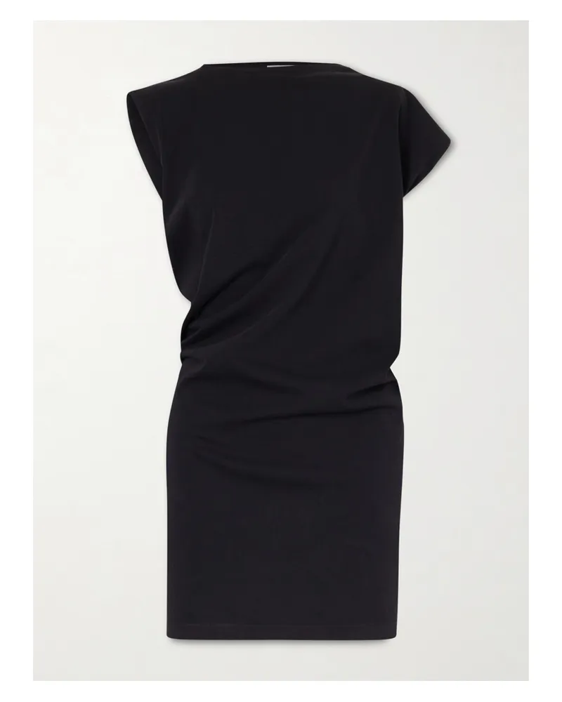 AGOLDE Beth Cotton-jersey Mini Dress - Black Black