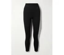 One Leggings Aus Dri-fit-material Mit Mesh-einsätzen - Schwarz