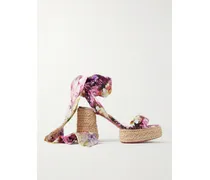 Mariza Du Desert 95 Espadrille-sandalen aus Satin