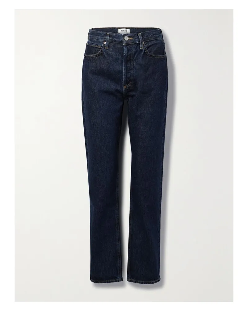 AGOLDE Net Sustain '90s Pinch Waist Long Hoch Sitzende Jeans Mit Geradem Bein Aus Bio-denim - Blau Blau