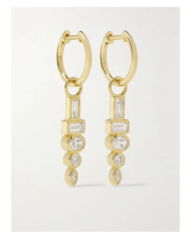 Sorellina Totem Creolen Aus 18 Karat Gold Mit Diamanten Gold