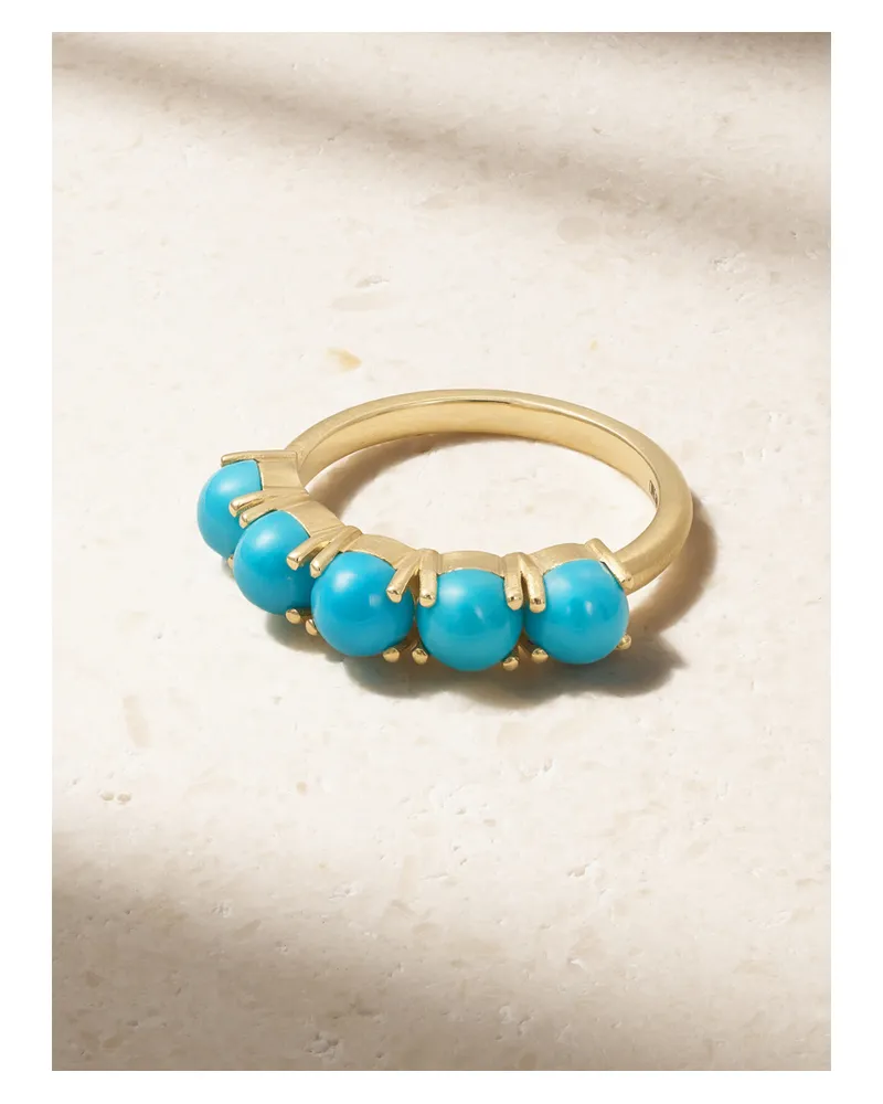 Irene Neuwirth Classic 18-karat Gold Turquoise Ring - Blue Blue