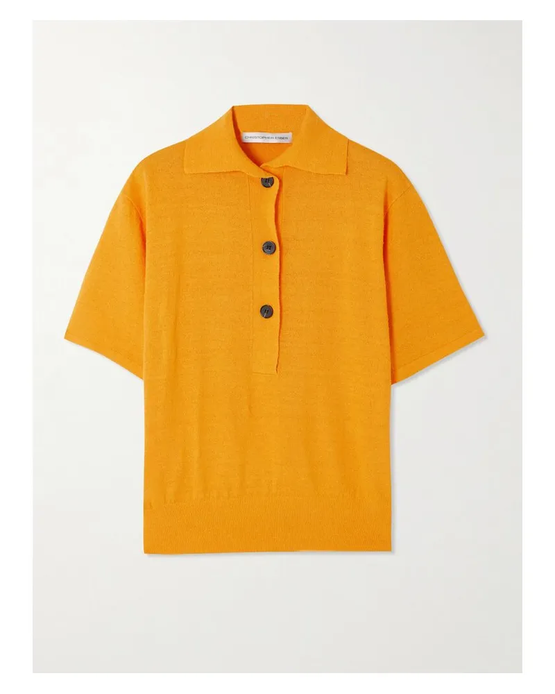 Christopher Esber Polohemd Aus Strick - Orange Orange
