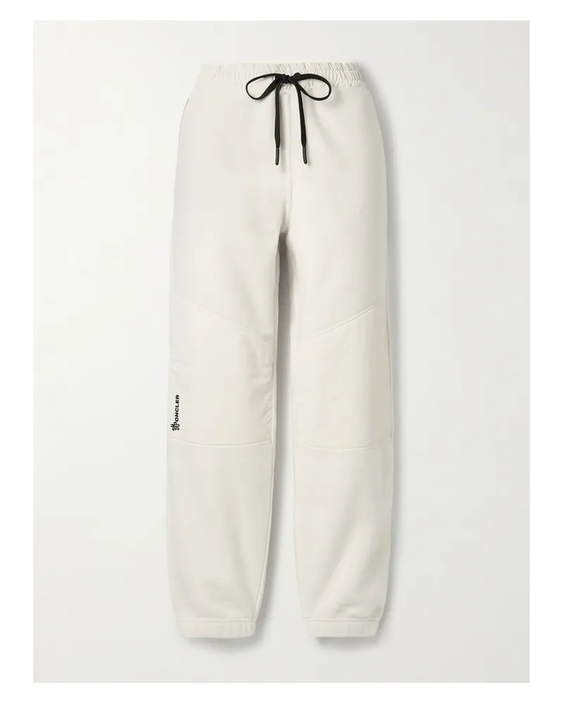 Moncler Jogginghose Aus Fleece Mit Besätzen Aus Shell - Weiß Weiß