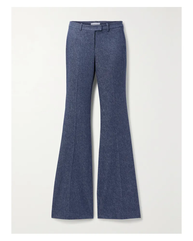 Michael Kors Haylee Schlaghose Aus Einer Wollmischung - Blau Blau