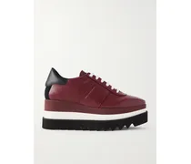 Sneak-elyse Platform Sneakers - Burgundy