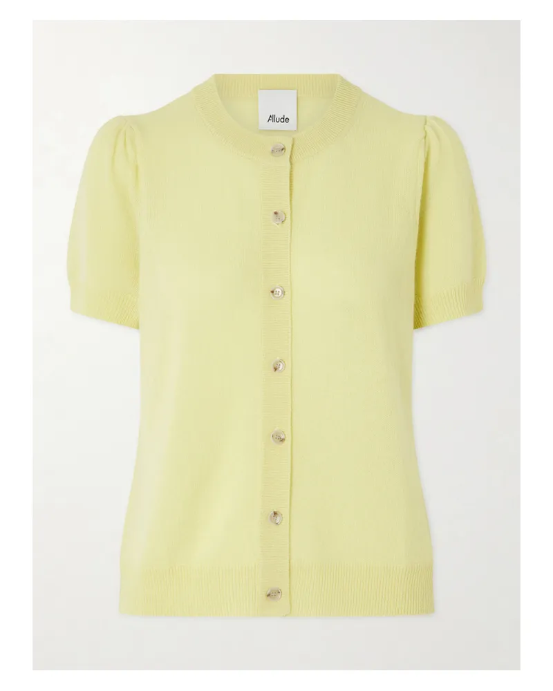 ALLUDE Cashmere Cardigan - Yellow Yellow