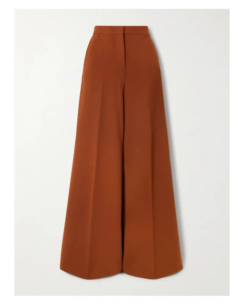 Max Mara Taverna Hose Mit Weitem Bein Aus Jersey - Rot Rot