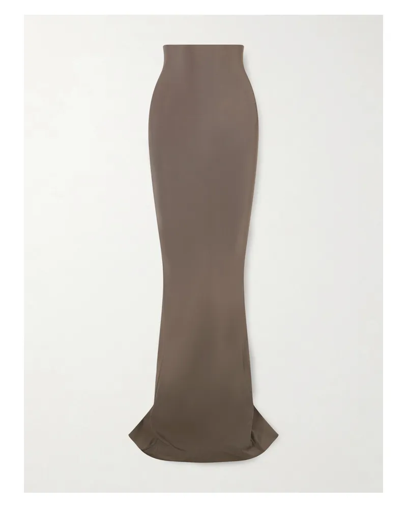 Rick Owens Dirt Coda Stretch-jersey Maxi Skirt - Gray Gray