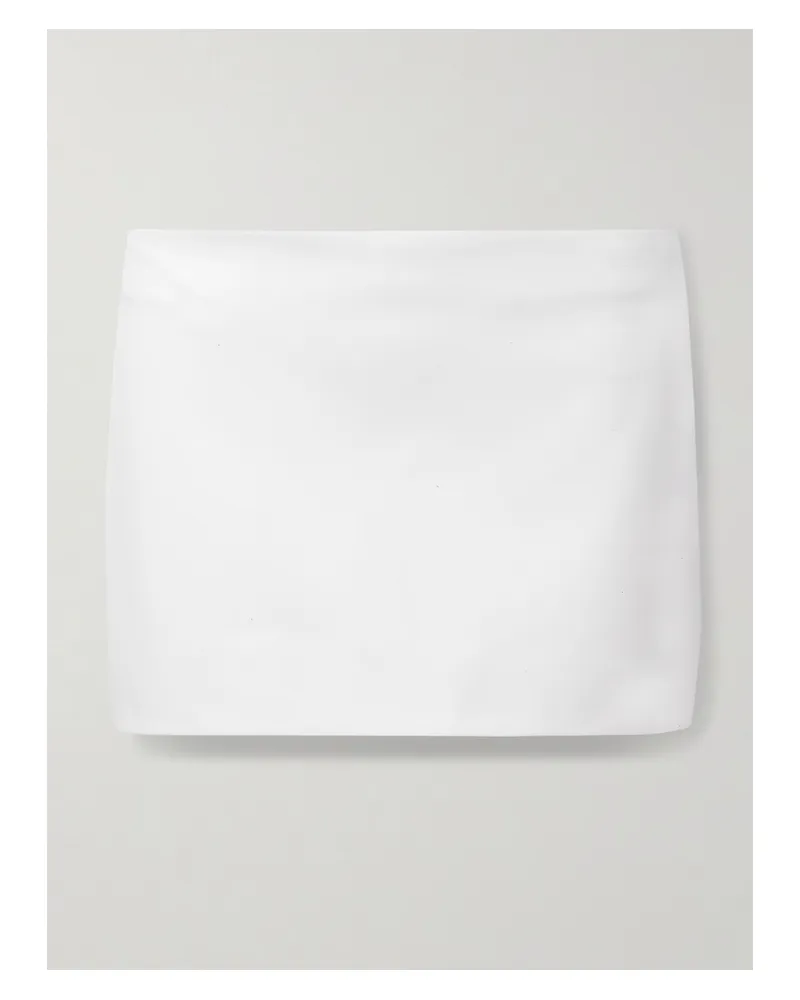 KHAITE Jett Minirock Aus Leder - Weiß Weiß