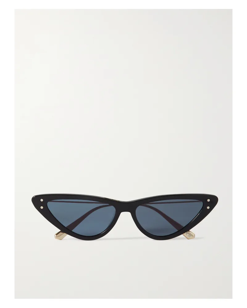 Dior Missdior B4u Cat-eye Acetate And Gold-tone Sunglasses - Black Black
