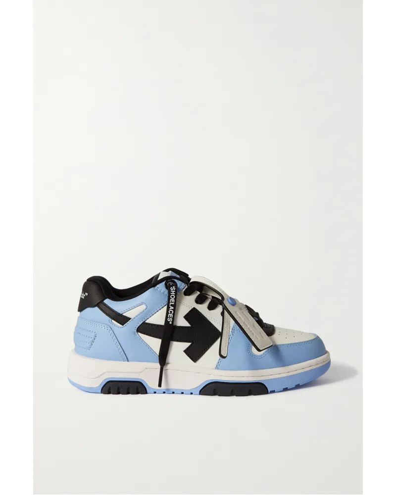OFF-WHITE Out Of Office Sneakers aus Leder Blau