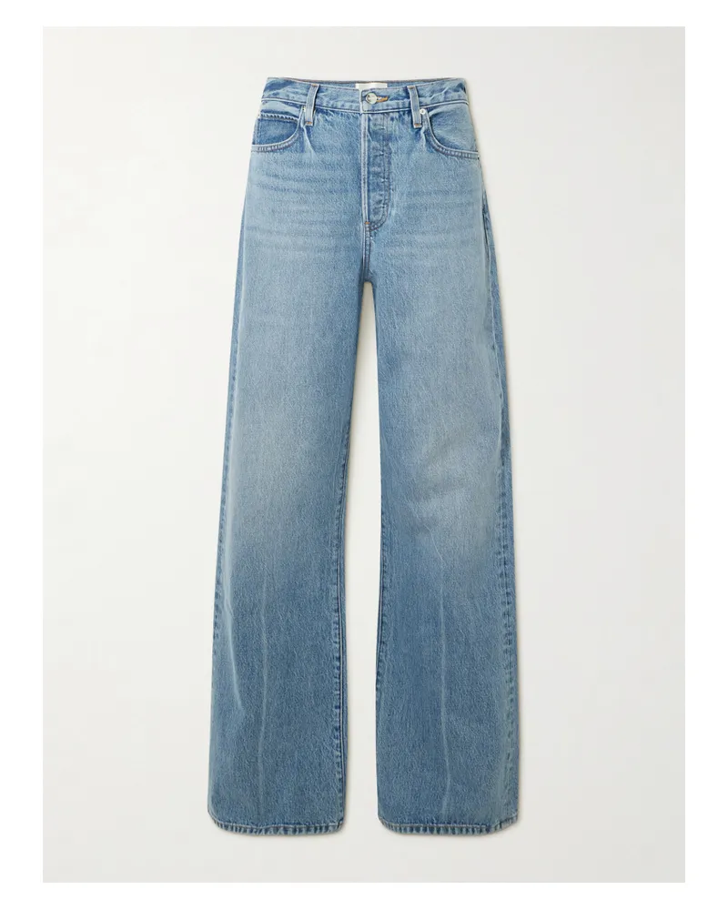 Frame Denim The Loose Tief Sitzende Jeans Mit Weitem Bein - Blau Blau