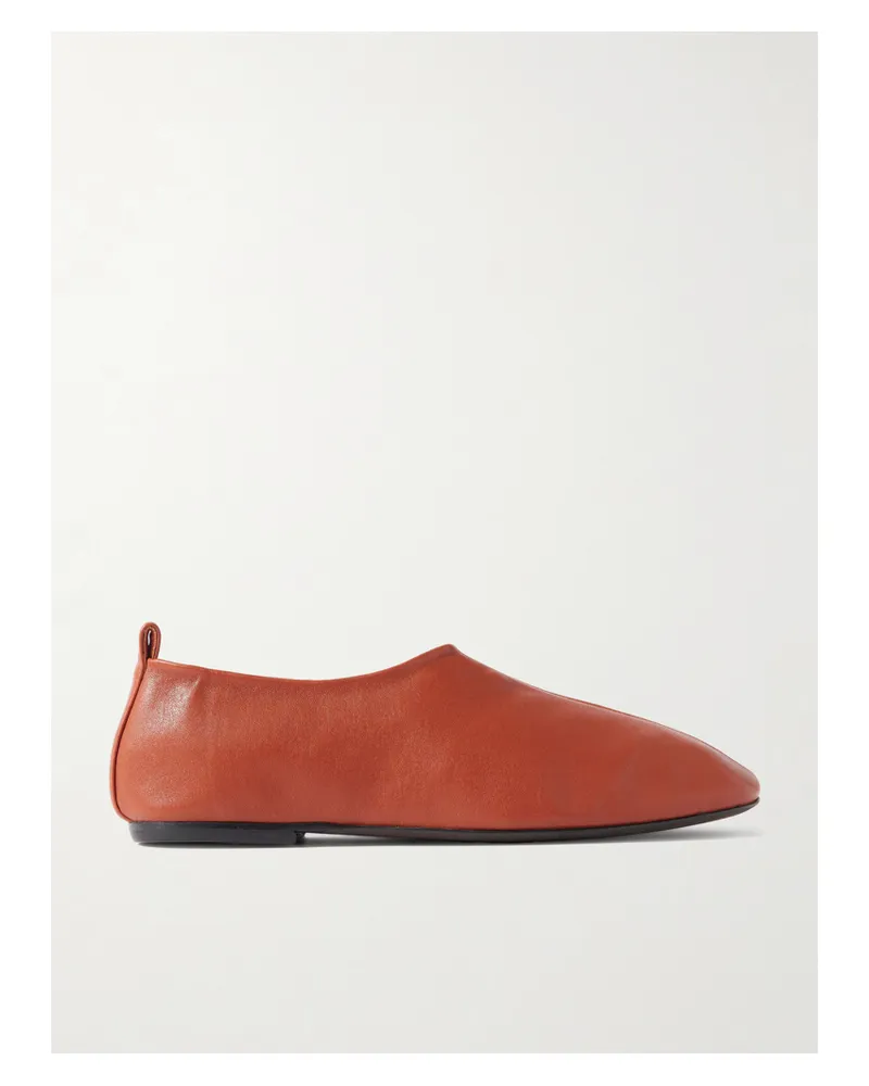 Dries van Noten Flache Schuhe Aus Leder - Rot Rot