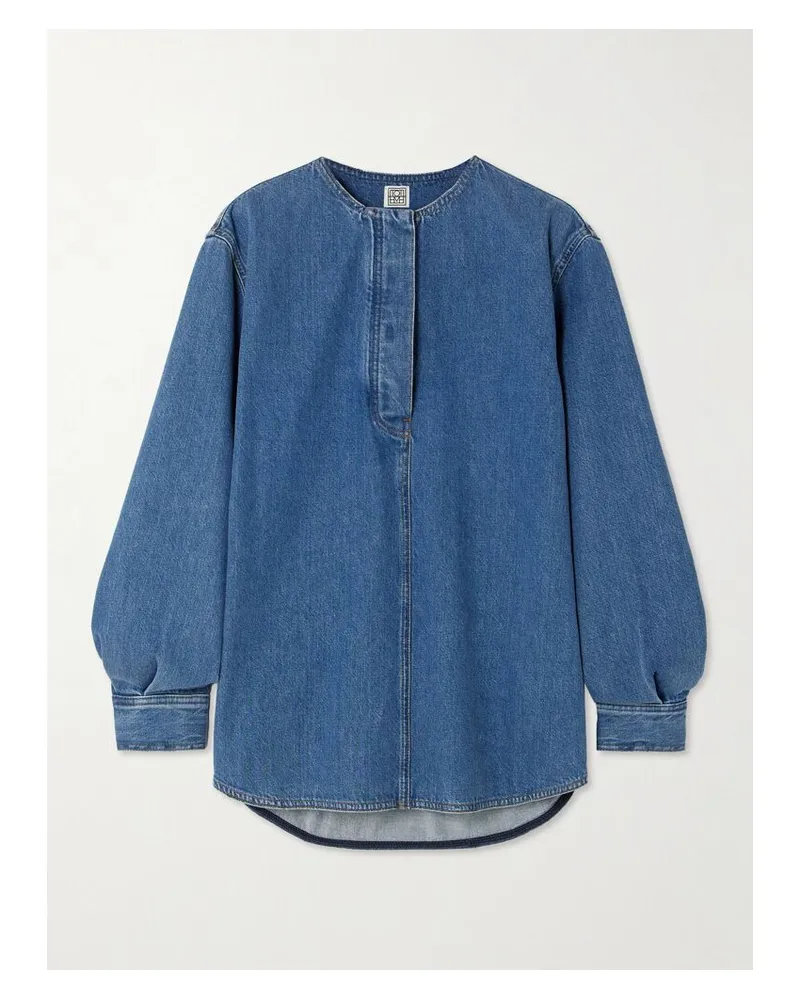Totême Jeanshemd Aus Bio-denim - Blau Blau