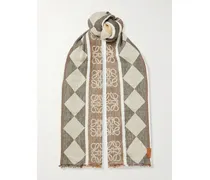 Paula's Ibiza Tuch Aus Jacquard Aus Einer Leinen-baumwollmischung Mit Fransen - Neutral