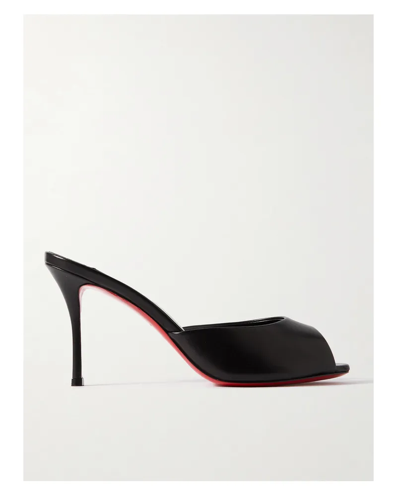 Christian Louboutin Me Dolly 85 Mules Aus Leder - Schwarz Schwarz