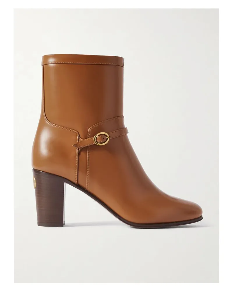 Valentino Garavani 80 Ankle Boots Aus Leder - Braun Braun