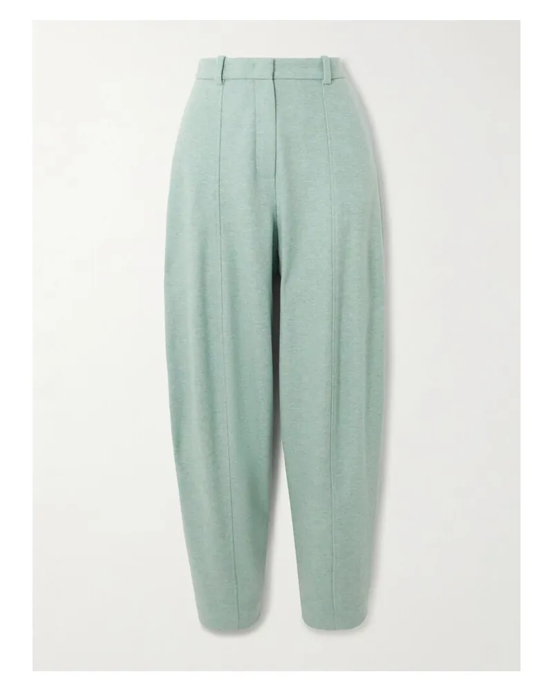 Loro Piana Hose Aus Einer Kaschmirmischung Mit Falten - Grün Grün