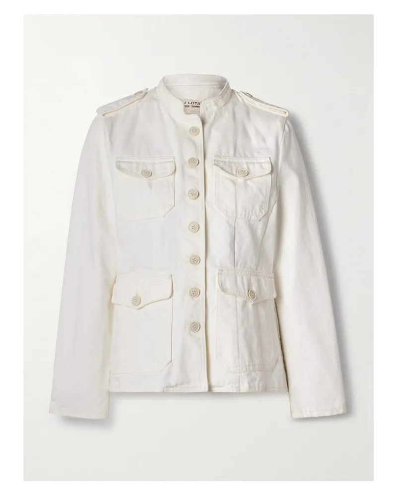 Nili Lotan Geraldine Jeansjacke - Creme Creme