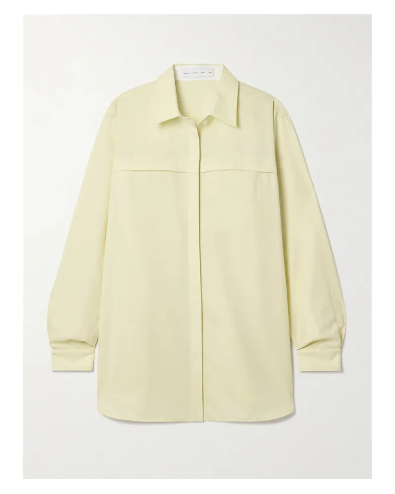 Proenza Schouler Rose Hemd Aus Twill Aus Einer Wollmischung - Gelb Gelb