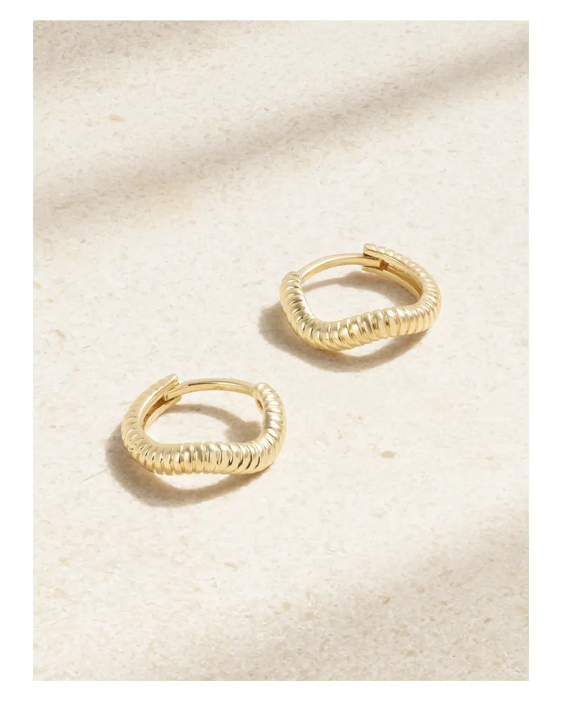 Stone & Strand Freddie Creolen Aus 14 Karat Gold Gold
