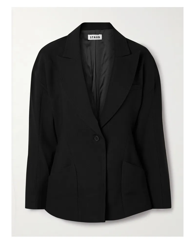 STAUD Cole Blazer Aus Webstoff - Schwarz Schwarz