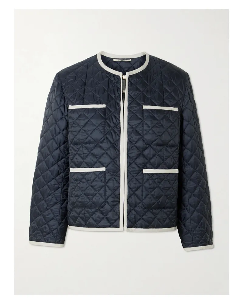 Max Mara Celeste Jacke Aus Gestepptem Shell - Blau Blau