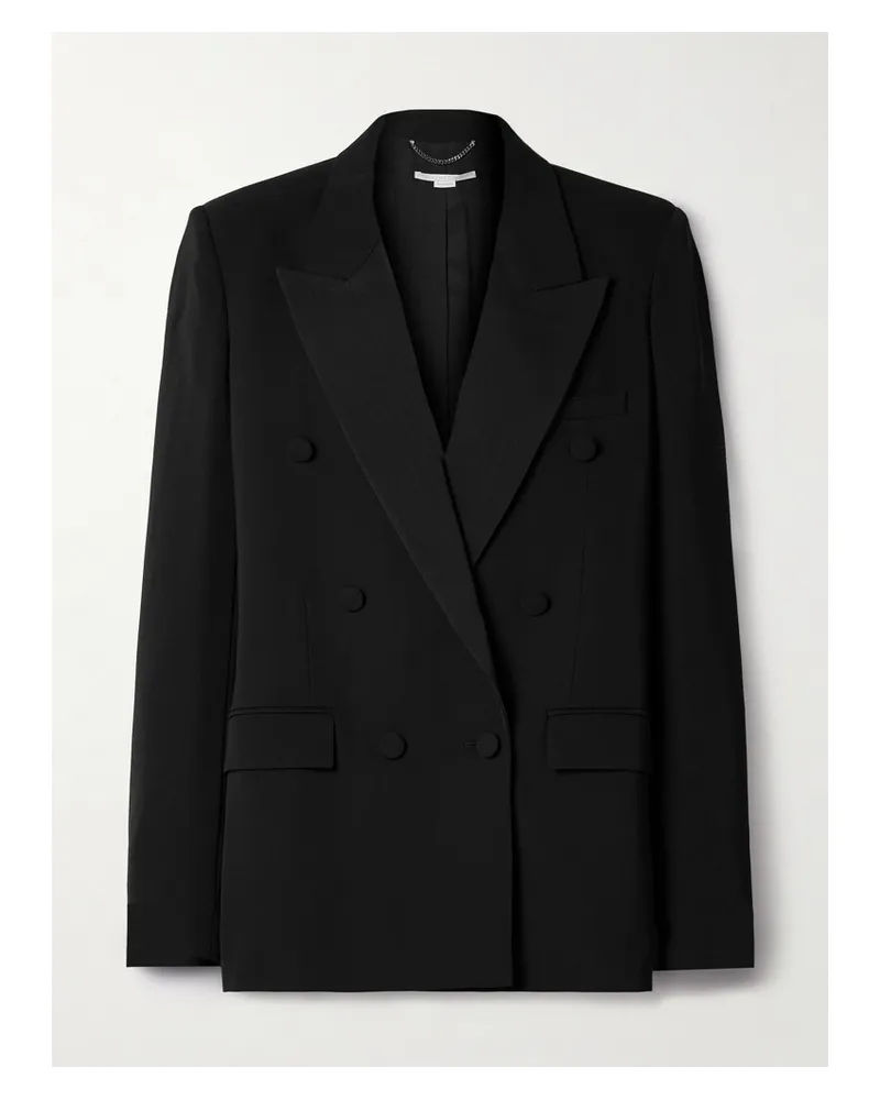 Stella McCartney Doppelreihiger Oversized-blazer aus einer Wollmischung Schwarz