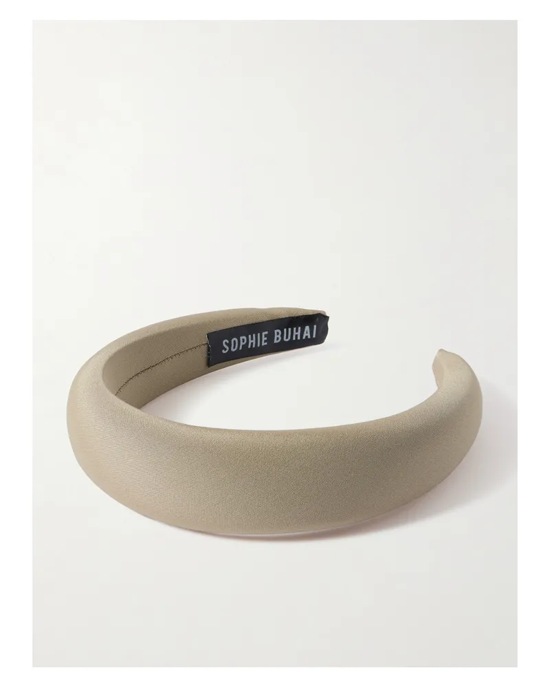 Sophie Buhai Classic Puffy Haarreif Aus Seiden-crêpe - Braun Braun
