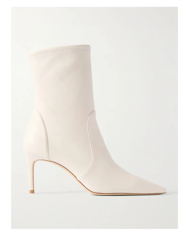 Stuart Weitzman Stuart Power Stiefel Aus Leder - Elfenbein Elfenbein