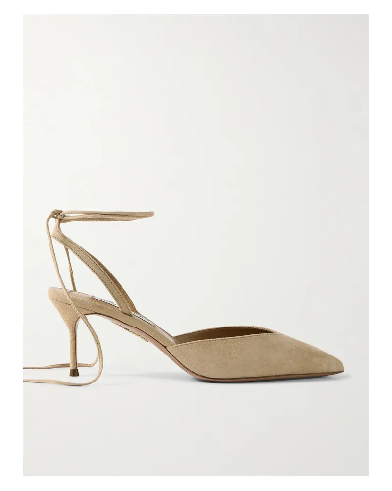 Aquazzura Beyond 65 Pumps Aus Veloursleder - Neutral Neutral