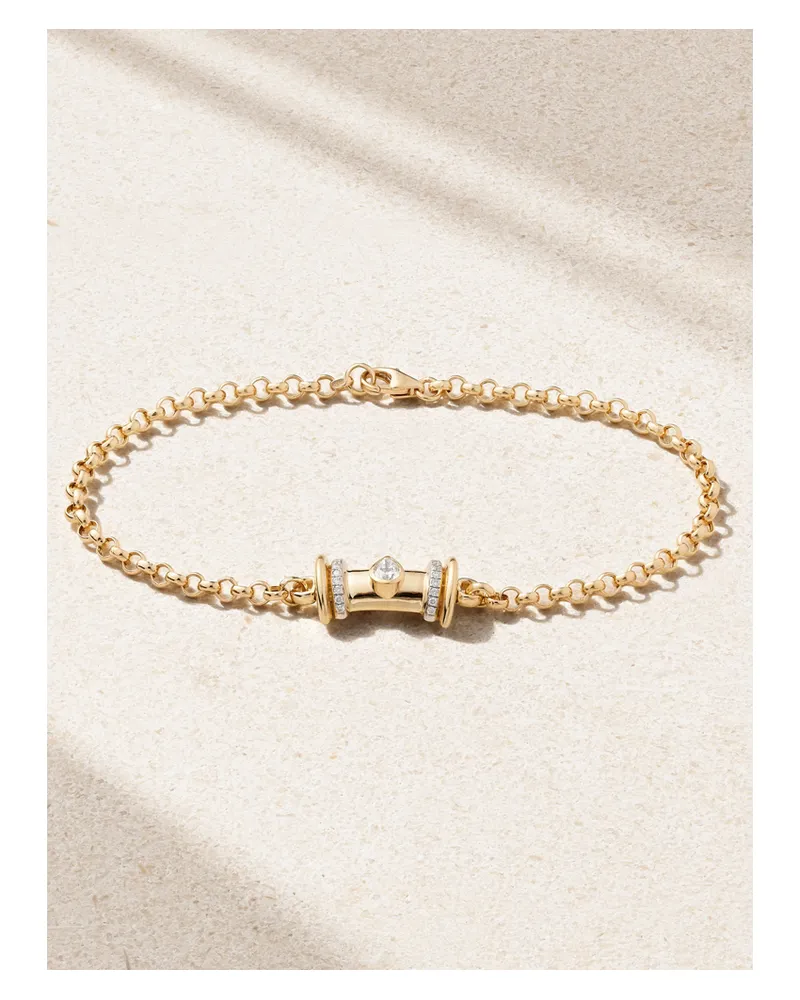 L’Atelier Nawbar Warrior Princess Armband Aus 18 Karat Gold Mit Diamanten Gold
