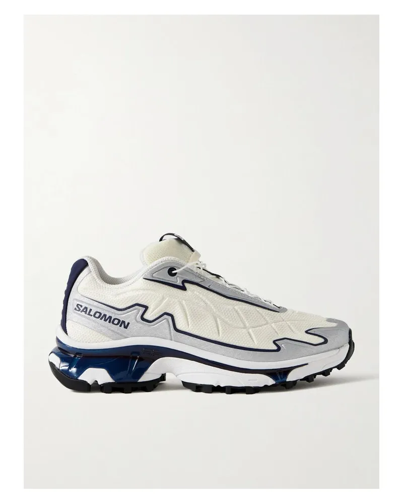 Salomon Xt-slate Sneakers Aus Mesh Mit Gummibesätzen - Grau Grau